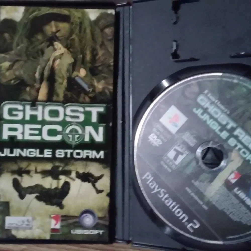 Playstation 2 Ghost Recon Tom Clancy's Game Book and Plastic Cover Perfect Condi